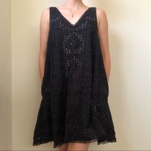 Anthropologie A-Line Eyelet Dress